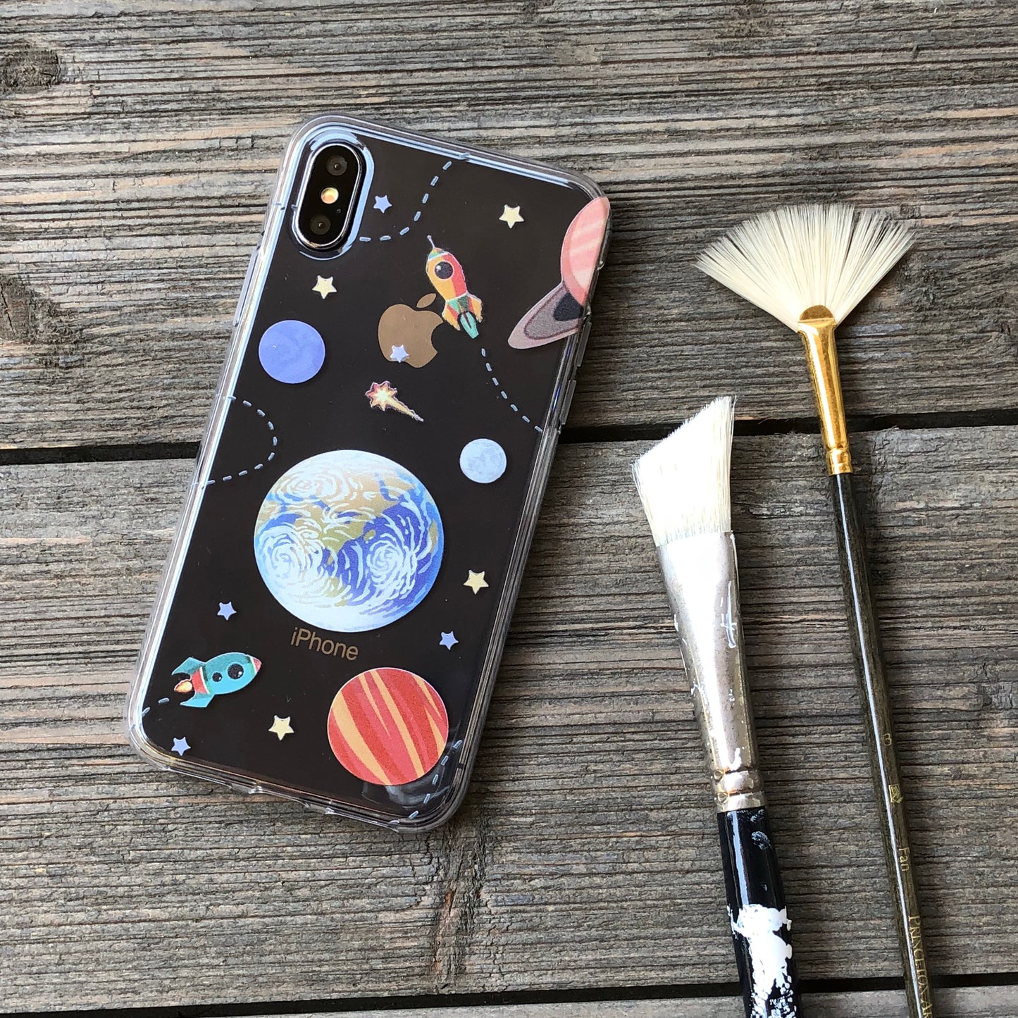 cute outer space phone case