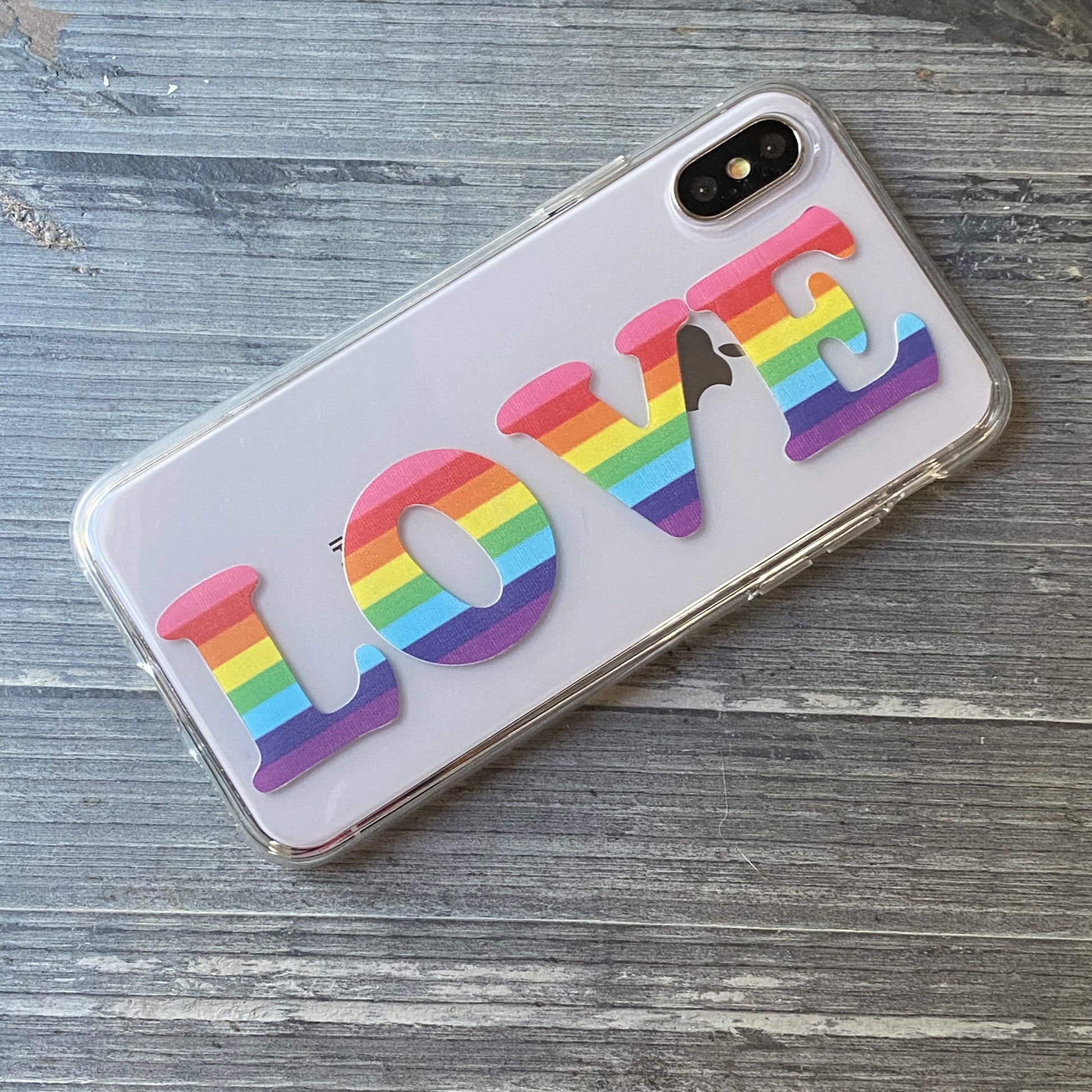 rainbow pride love phone case
