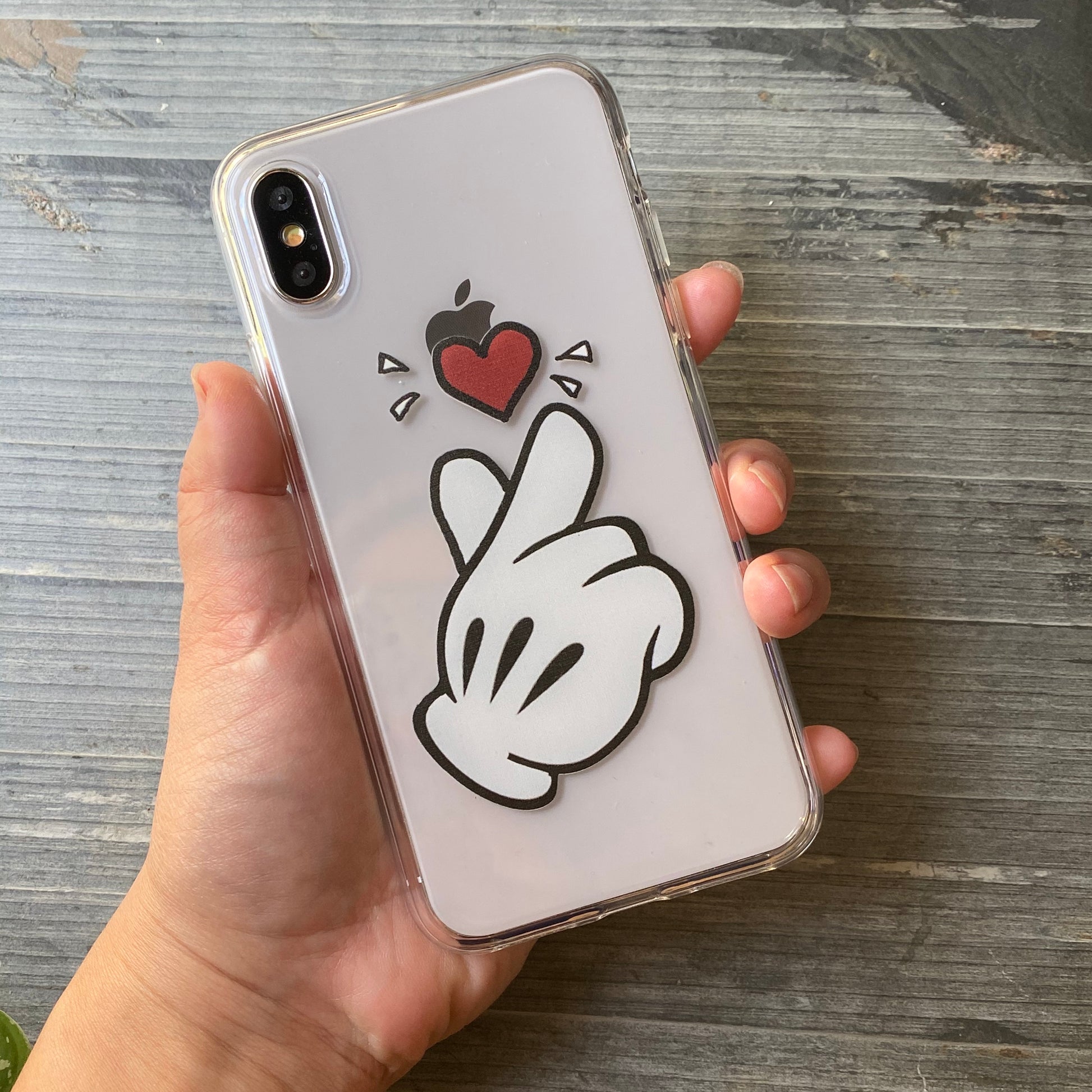 kpop finger hearts love iphone case