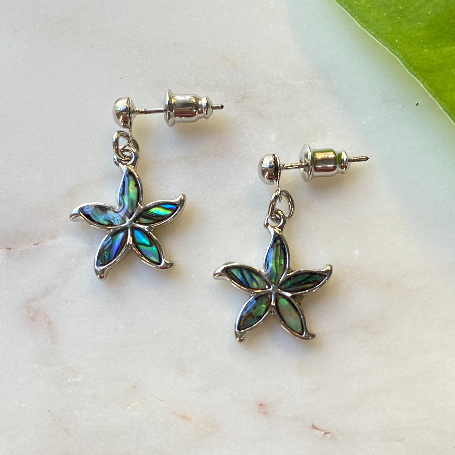Star Flower Dangle Earrings