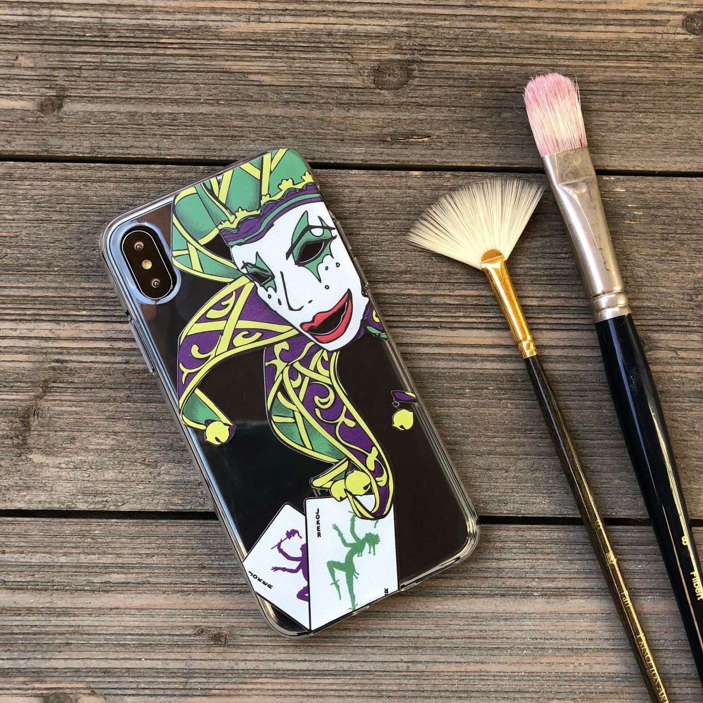 jester mask iphone case
