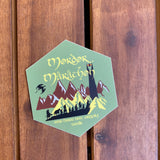 Mordor Marathon Vinyl Sticker