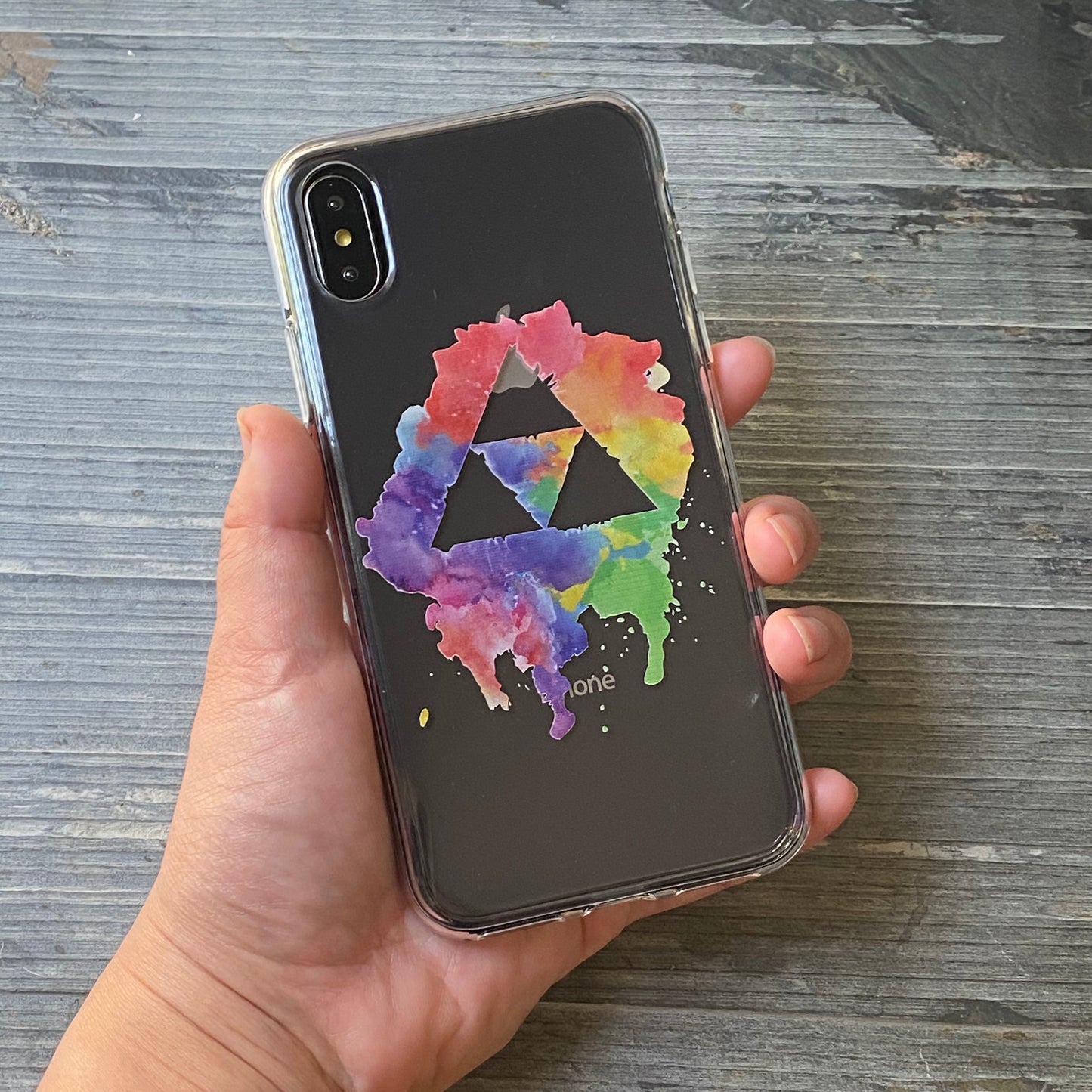 rainbow video game theme iphone case