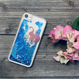 blue glitter iphone case mermaid princess