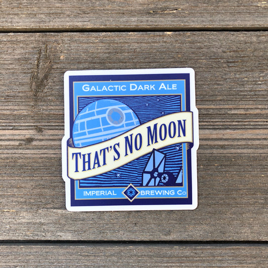 That's No Moon Vinyl Sticker