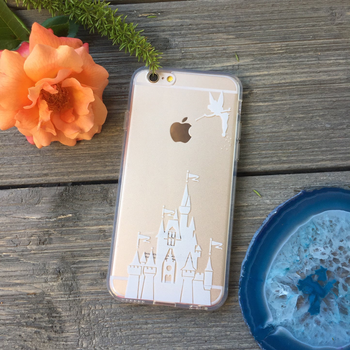 princess castle in white iphone case
