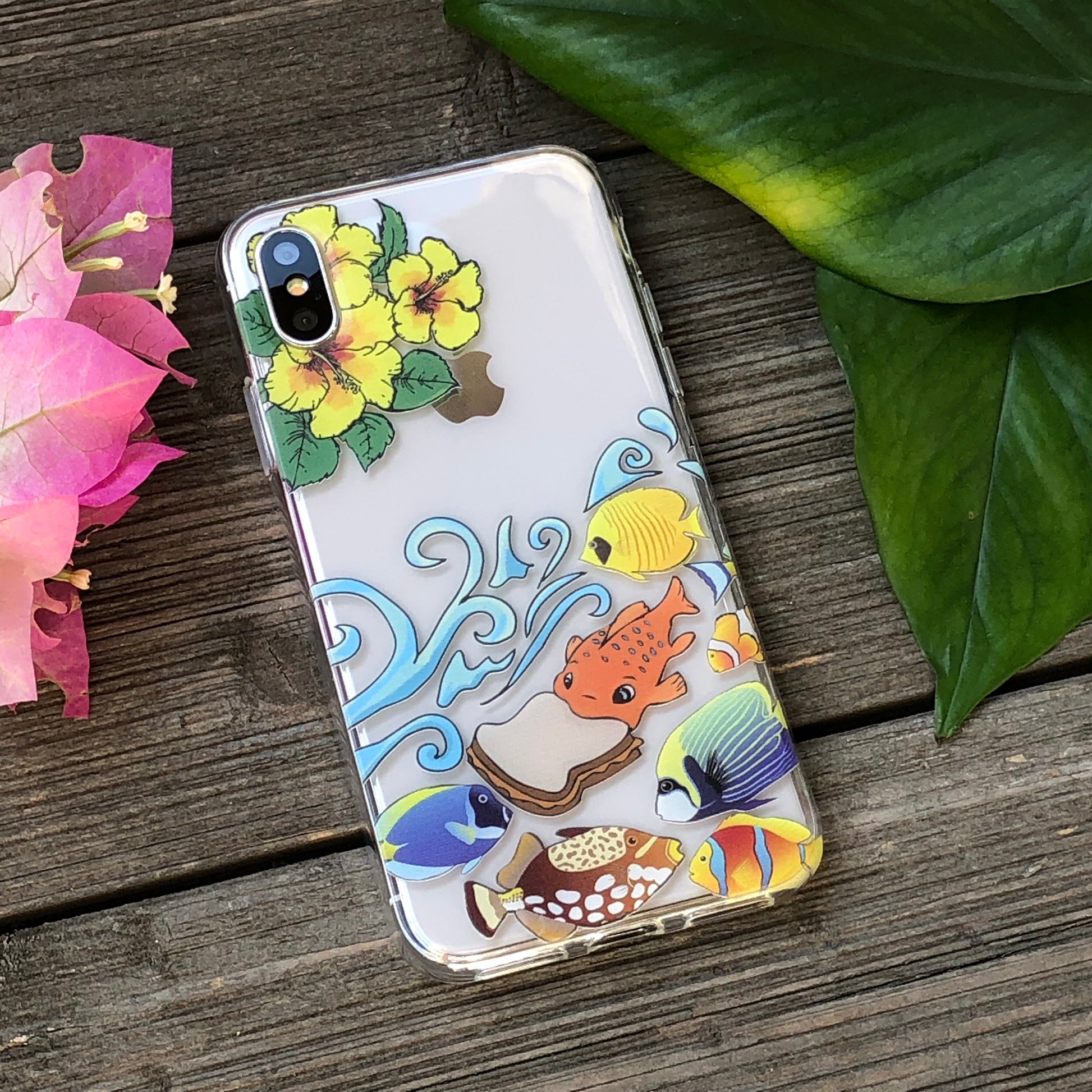 coral reef fish iphone case