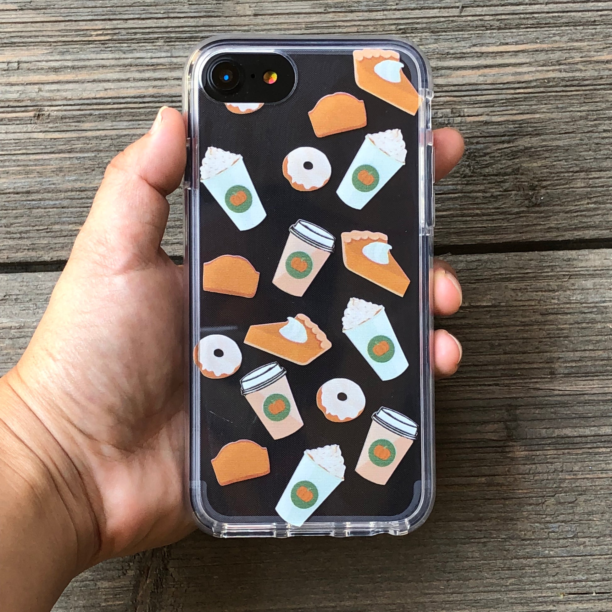 pumpkin spice latte pie iphone case