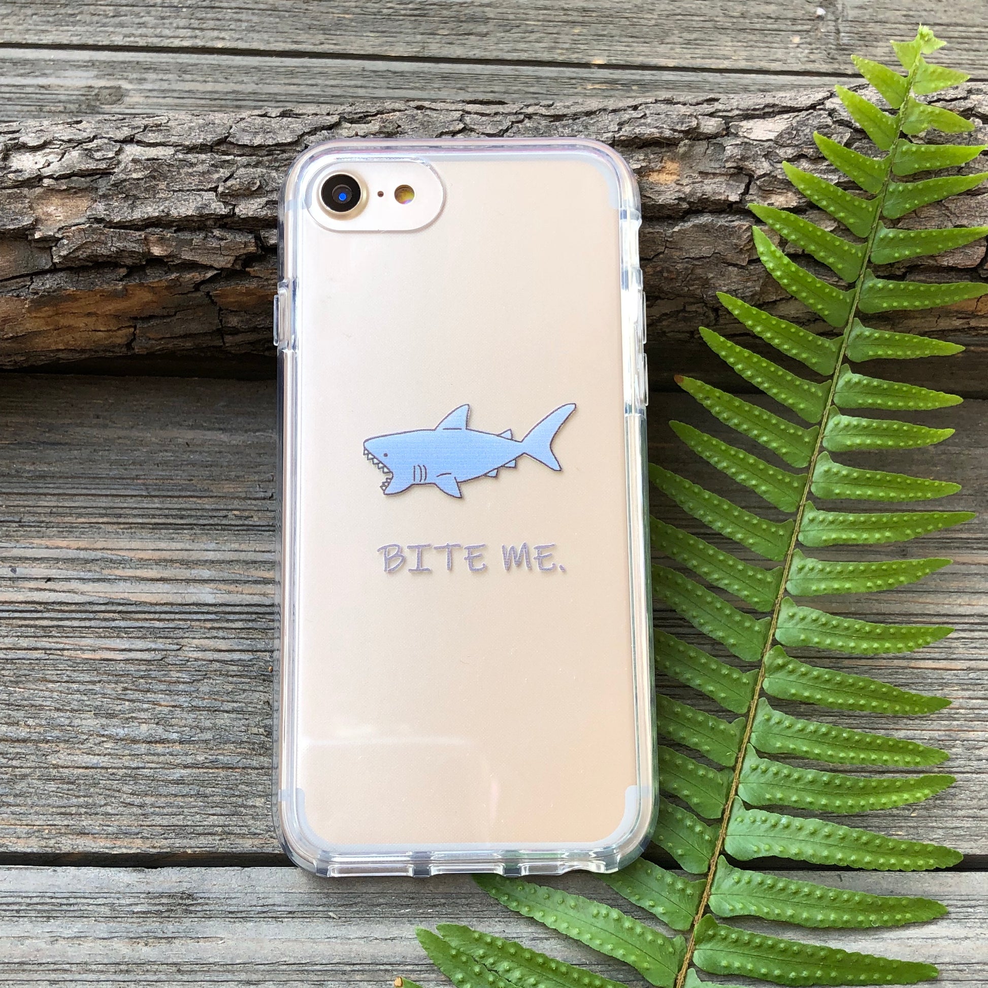 bite me shark iphone case