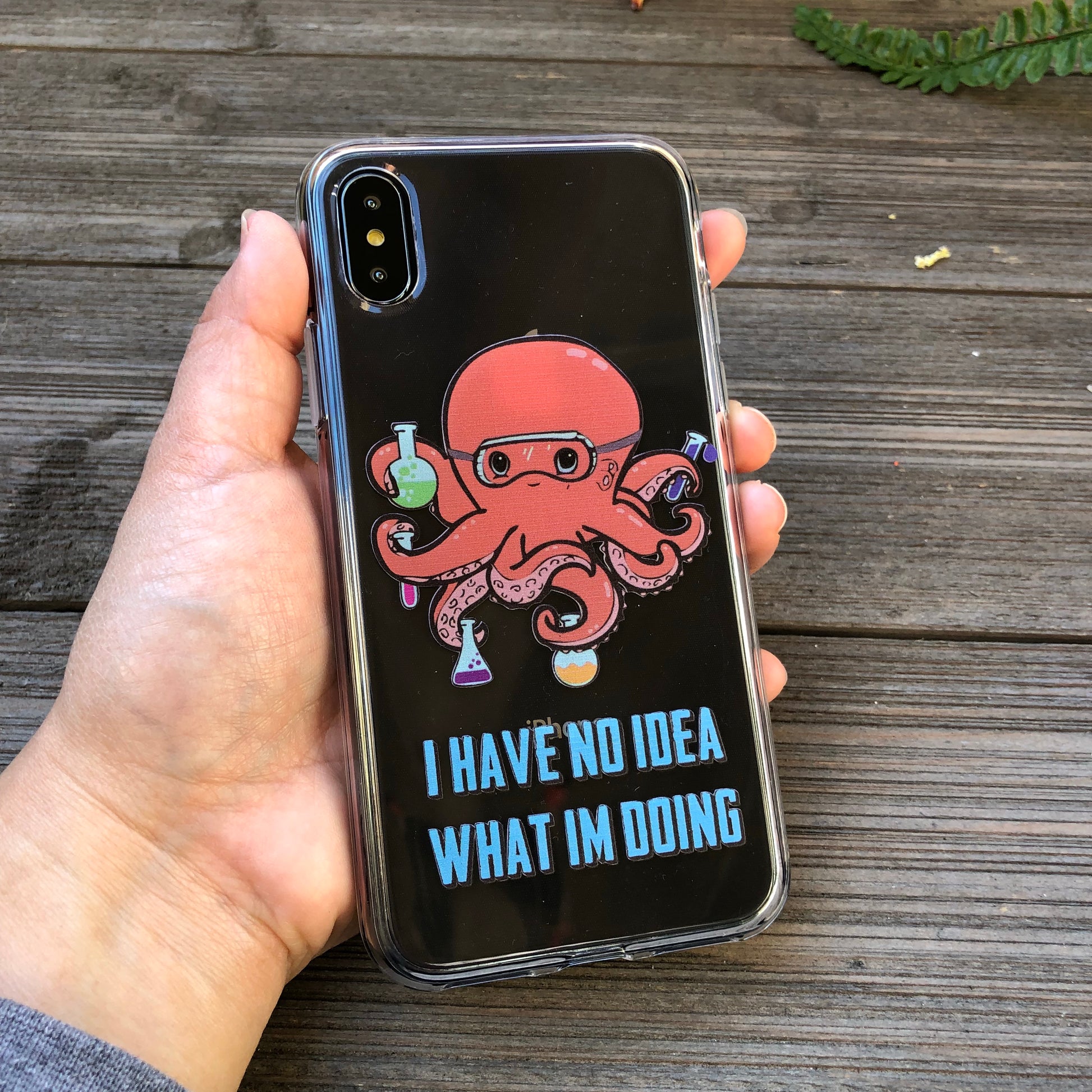 octopus scientist phone case