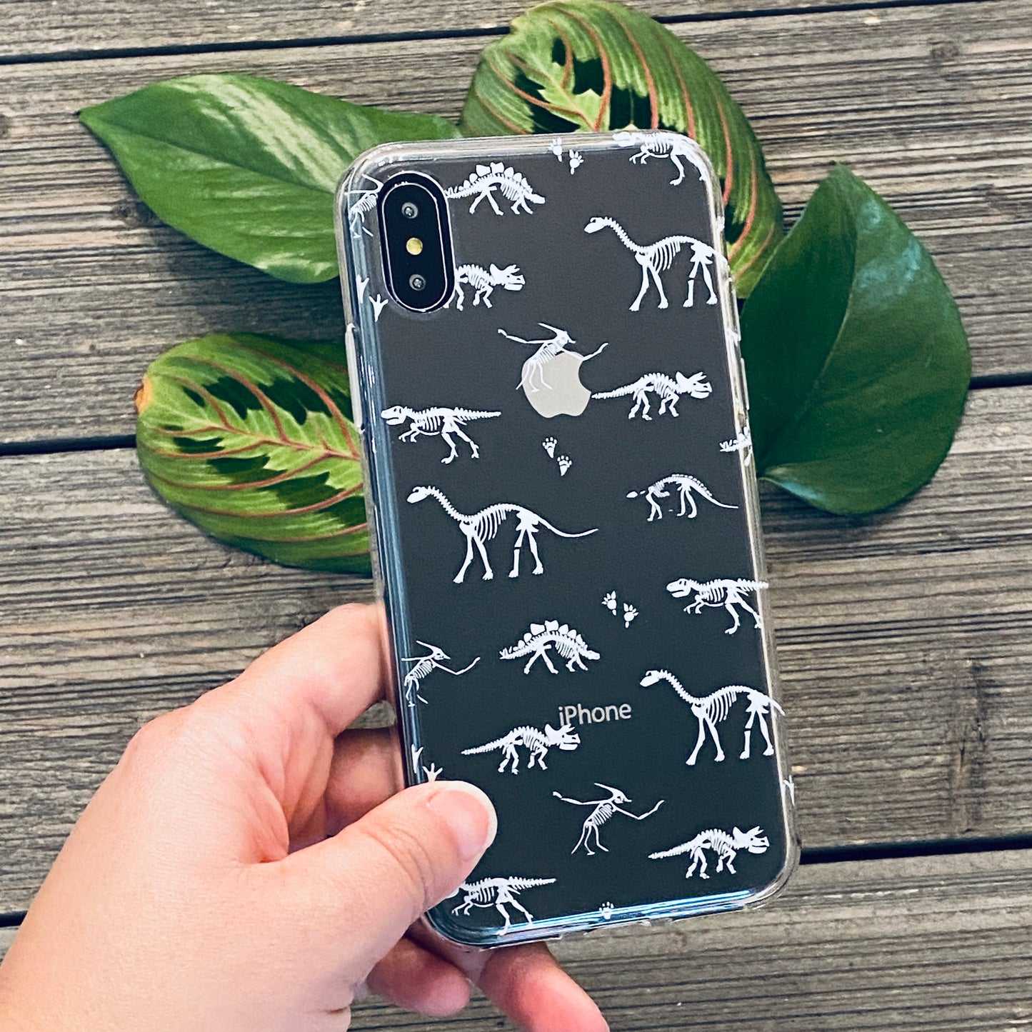 dinosaur bones pattern iphone case