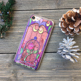 pink glitter iphone case magic rose