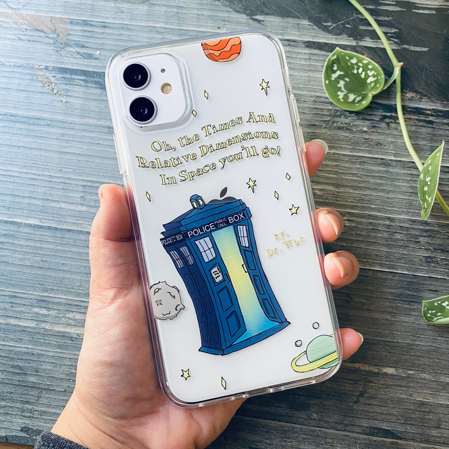 blue police box doctor who phone case