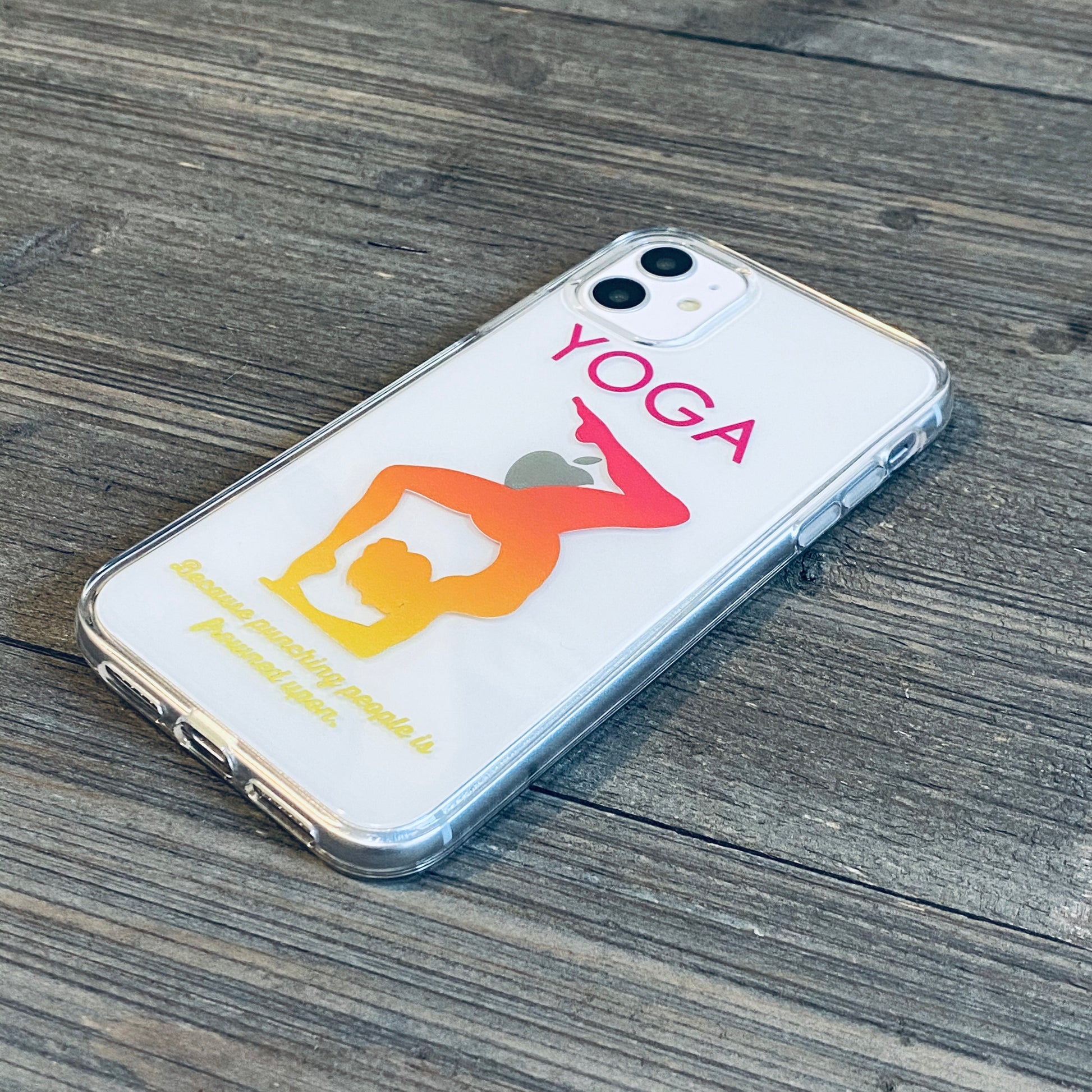 sunset ombre yoga phone case
