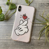 kpop finger hearts phone case