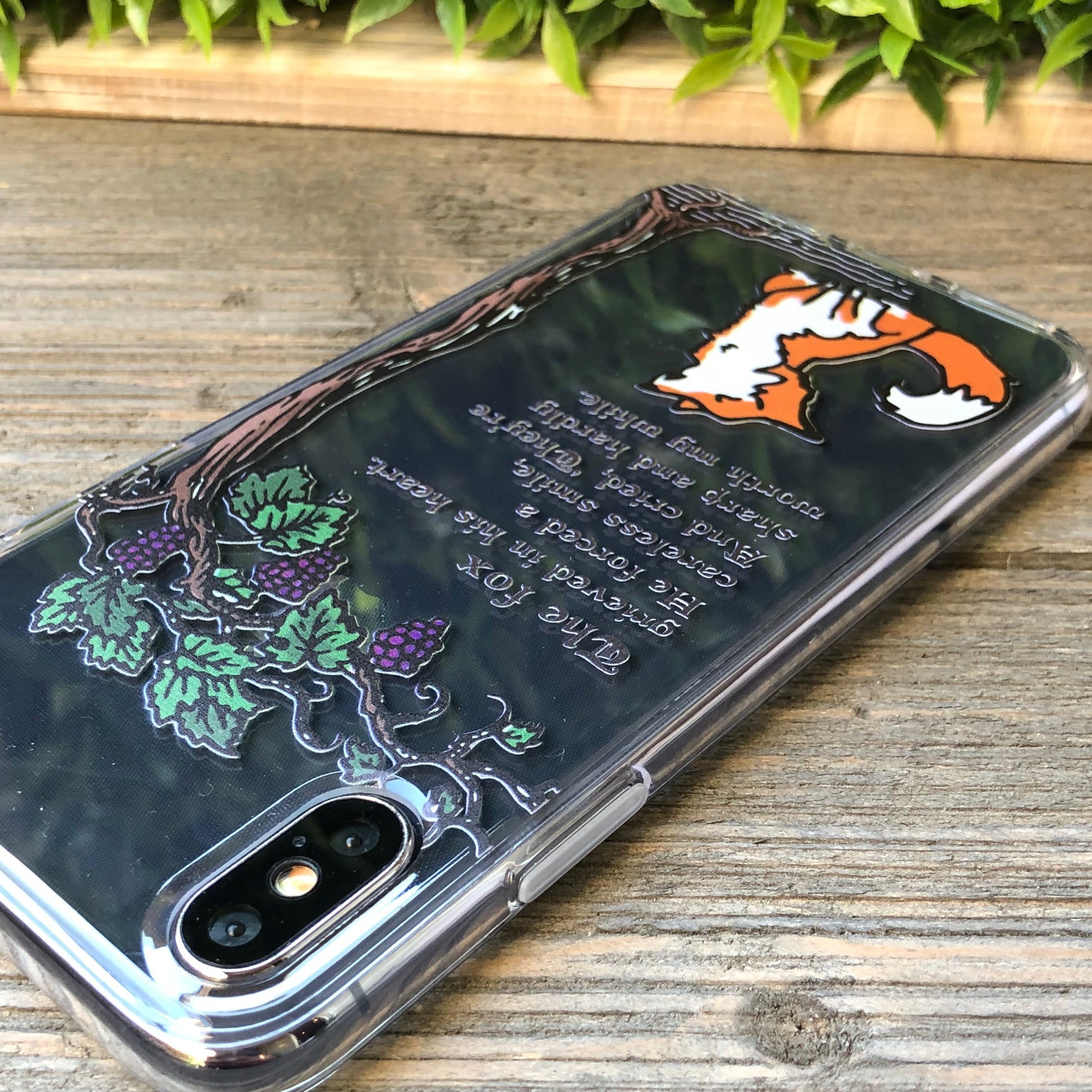 fox and sour grapes iphone case