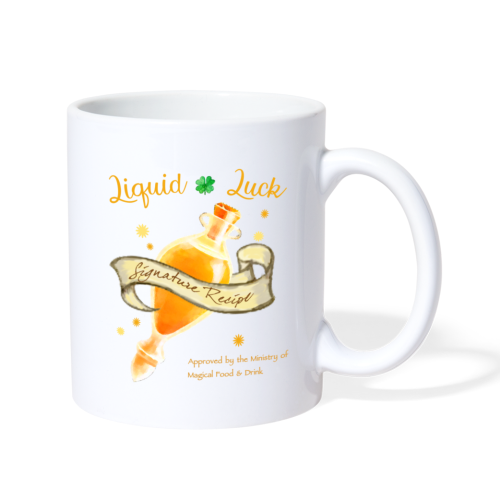 Liquid Luck Coffee Mug - white