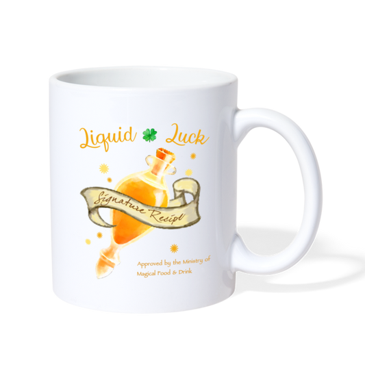 Liquid Luck Coffee Mug - white