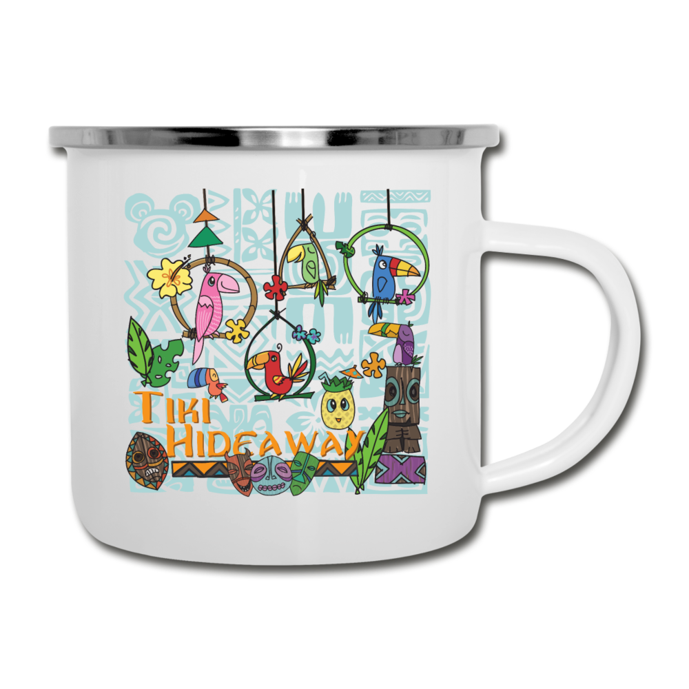 Tiki Hideaway Camper Mug - white