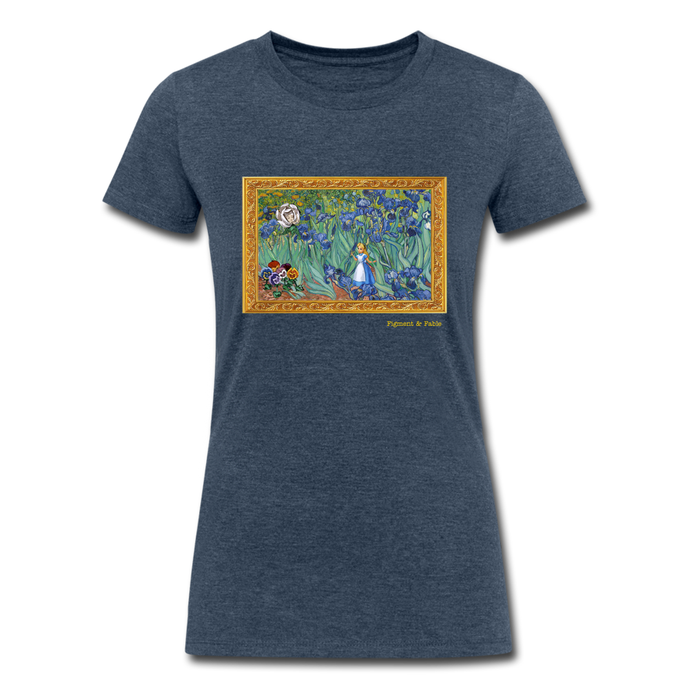Alice in Van Gogh Land Women's Recycled T-Shirt - heather navy