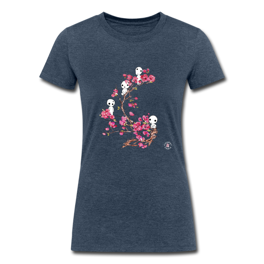 Forest Spirits Women's Tri-Blend Organic T-Shirt - heather navy