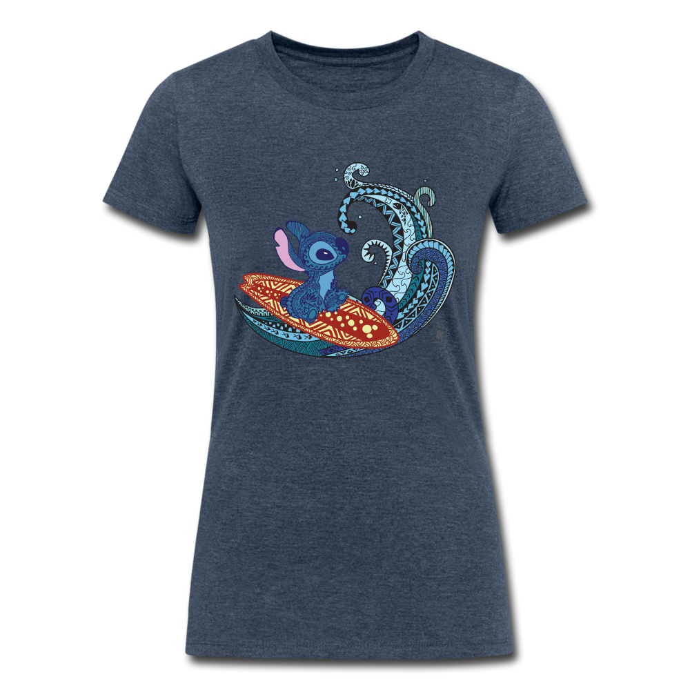 Surfin' Women's Recycled T-Shirt - heather navy