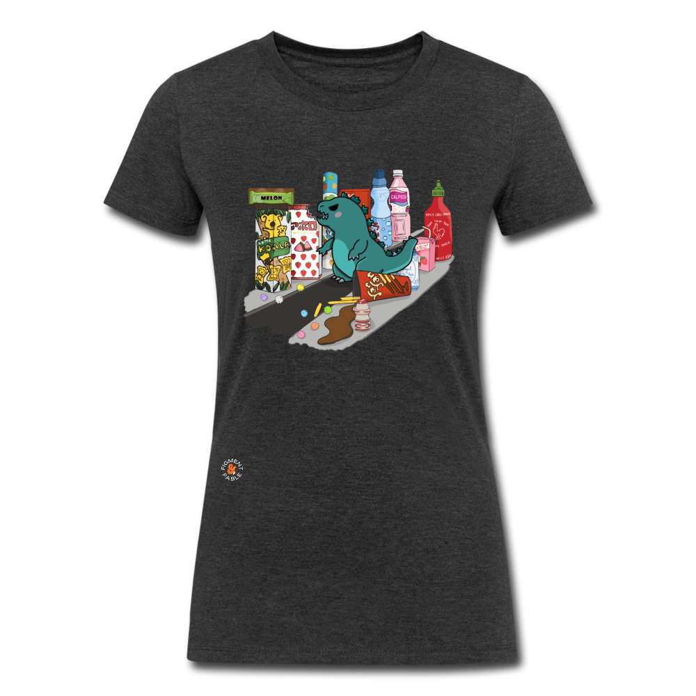 Snack Attack Women's Recycled T-Shirt - heather black