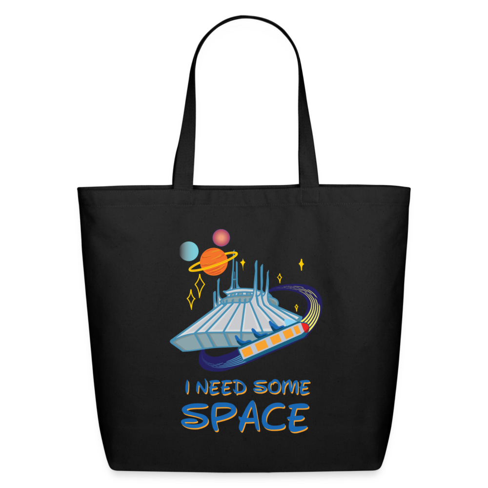 I Need Some Space Eco-Friendly Cotton Tote - black