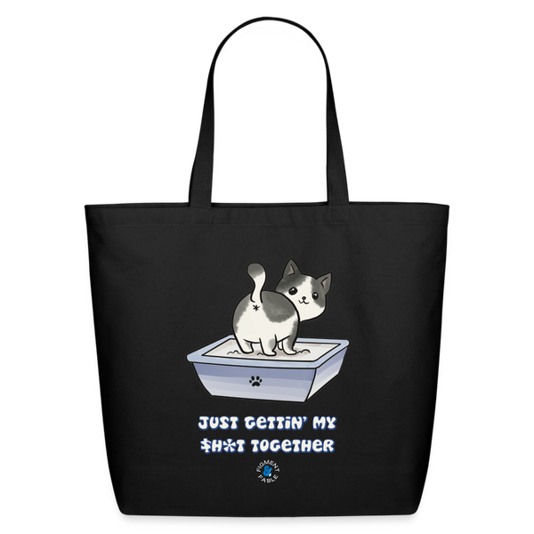 Get it Together Eco-Friendly Cotton Tote - black